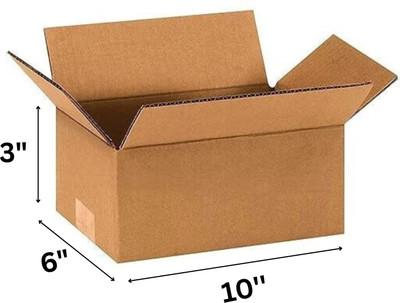 Mishti Corrugated Cardboard Packaging Box(Pack of 10 Brown)