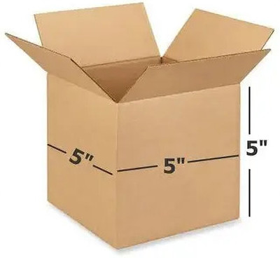 RNPI Corrugated Cardboard Packaging Box(Pack of 50 Brown)