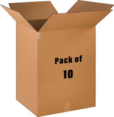 HOMESTIC Corrugated Cardboard Packaging Box(Pack of 10 Brown)