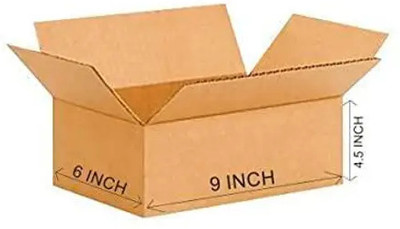 SHREE TIRUPATI REFRACTORIES AND CERAMICS Corrugated Cardboard Shipping, E Commerce, 3 Ply Size (9 Inches * 6 Inches * 4.5 Inches) Packaging Box(Pack of 10 Brown)