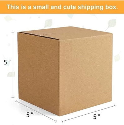 Varda Triple Wall Carton Cardboard Zyrah L=5 W=5 H=5 CorrugatedBox Pack of 50-Ideal for Shipping,Moving,and Storage Packaging Box(Pack of 50 Brown)