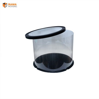 RamaPackaging Cake Box Plastic tall cake box, exibition box, multipurpose box, Marraige decoration box Packaging Box(Pack of 10 Black)