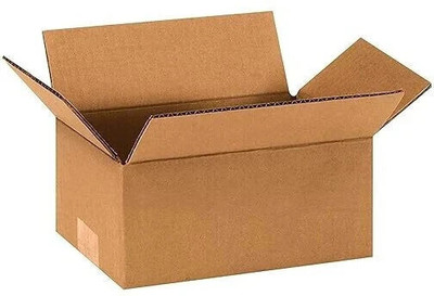 POWERLON Corrugated Cardboard Box For Packing, Shifting and other Purpose, 7 x 4 x 2 Inches Packaging Box(Pack of 10 Brown)