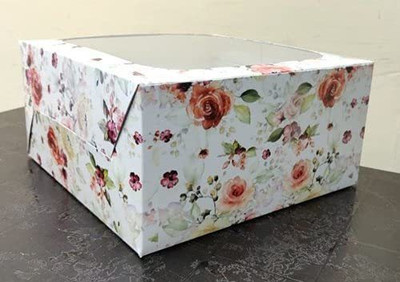 BAKEFY Cake Box Paper Cake, Pastry, Muffin Gift Packaging Box(Pack of 5 Multicolor)