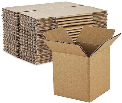 SecureShip Corrugated Cardboard 3 Ply Strong 6 x 6 x 6 Inches Carton Boxes Packaging Box(Pack of 50 Brown)