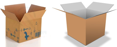 VNP Corrugated Cardboard Shipping Materials Packaging Box(Pack of 10 Brown)