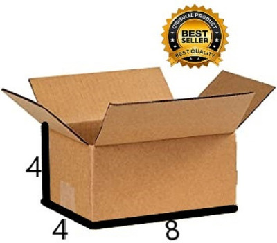 Fitzavia Corrugated Cardboard Packaging Box(Pack of 50 Brown)