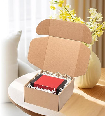 MALANI STORES Self-Locking Box Cardboard 3 Ply Self Locking Corrugated Packaging BROWN Boxes Size 5.5x3x2.5 Inch Packaging Box(Pack of 50 Brown)