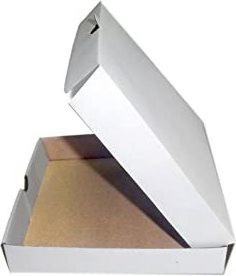 MALANI STORES Pizza Box Craft Paper 3ply corrugated white pizza box size:-7X7X1.5inch Packaging Box(Pack of 100 White)