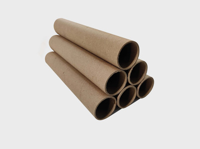 WallDesign Corrugated Cardboard Cardboard Tube for Shipping, Packing, Craft Storage, Rolled Artwork Protection Packaging Box(Pack of 6 Brown)