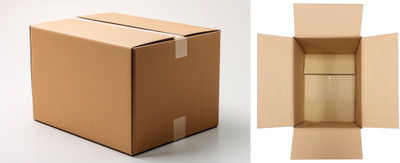VNP Corrugated Cardboard Packaging Packaging Box(Pack of 5 Brown)