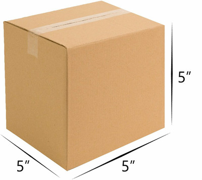 MM WILL CARE Corrugated Cardboard Packaging Box(Pack of 50 Brown)