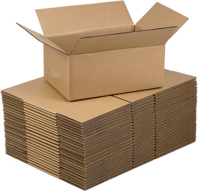 POWERLON Corrugated Cardboard 3 Ply Strong 9 x 6 x 4.5 Inches Carton Boxes Packaging Box(Pack of 10 Brown)