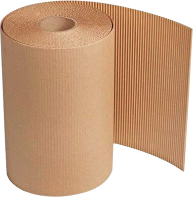 BonKaso Corrugated Paper Roll | Premium Eco-friendly 2 Ply Packaging Sheet (150/120 GSM) for Shipping & Packaging Box(Pack of 1 Brown)