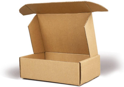 MALANI STORES Self-Locking Box Cardboard, Craft Paper, Paper 3 Ply Self Locking/Auto Lock Corrugated Packaging Boxes Size: 7 x 6 x1.75Inch Packaging Box(Pack of 100 Brown)