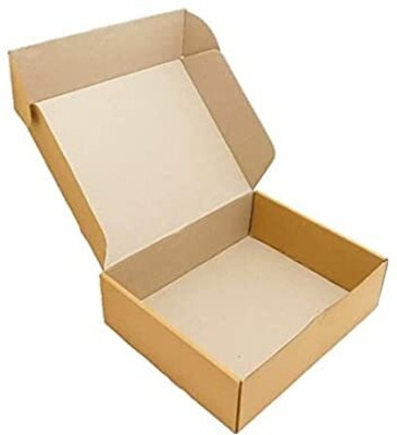 MM WILL CARE Self-Locking Box Cardboard 3PLY SELF LOCKING CORRUGATD BOX SIZE:-10.50X10X2.50INCH (PACK OF 50) Packaging Box(Pack of 50 Brown)