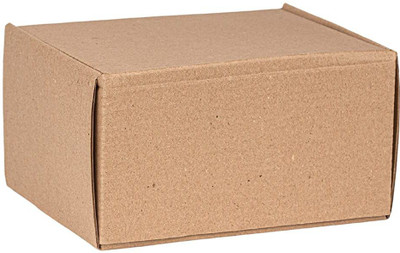 zyrah Self-Locking Box Cardboard SELF-LOCKING BROWN BOXES 21X15X2 50 PIECE Packaging Box(Pack of 50 Brown)
