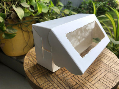 RamaPackaging Cake Box Paper Brownie box for Birthday, parties, event and other occasions Packaging Box(Pack of 50 White)