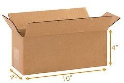 JIA INDUSTRIES Corrugated Cardboard 3Ply corrugated Golden Box/Shipping Boxes/Packaging Boxes size :-10X4X4inch Packaging Box(Pack of 25 Brown)