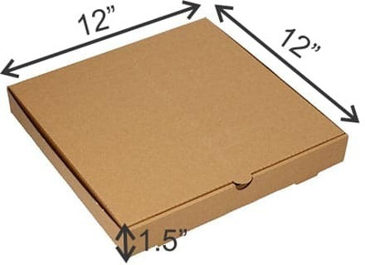 Boxzie Pizza Box Cardboard Packaging Box(Pack of 10 Brown)