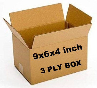 SHREE TIRUPATI REFRACTORIES AND CERAMICS Corrugated Cardboard 3 Ply- Small Size: 9x6x4 inch Packaging Box(Pack of 10 Brown)