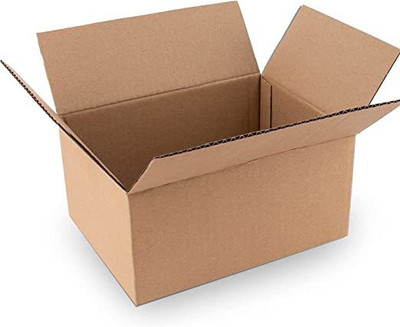 MALANI STORES Corrugated Craft Paper 3 PLY CORRUGATED BOX 7X4X4 PACK OF 50 Packaging Box(Pack of 50 Brown)