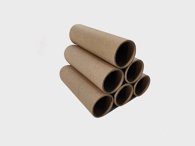 WallDesign Corrugated Cardboard Cardboard Tube for Shipping, Packing, Craft Storage, Rolled Artwork Protection Packaging Box(Pack of 6 Brown)