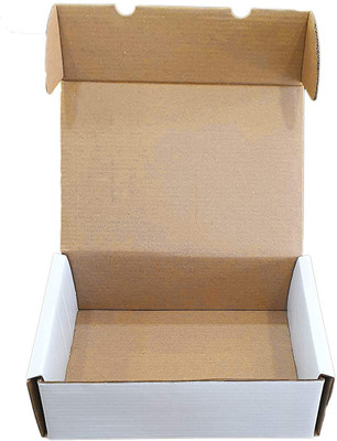 zyrah Self-Locking Box Cardboard Packaging Box(Pack of 50 White)