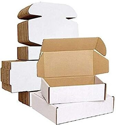 MALANI STORES Self-Locking Box Craft Paper 3ply corrugated self locking white box size :-7X5X2.75 inch (pack of 50) Packaging Box(Pack of 50 White)