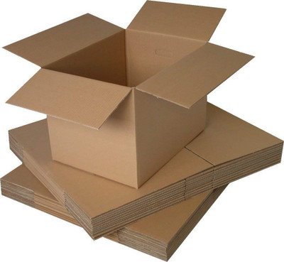YNK Corrugated Cardboard Packaging Box(Pack of 5 Brown)