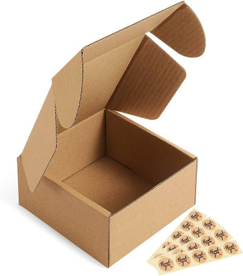 MALANI STORES Self-Locking Box Craft Paper 3 Ply Self Locking Corrugated Packaging BROWN Boxes Size: 3.5 x 3 x 2.5 Inch Packaging Box(Pack of 50 Brown)