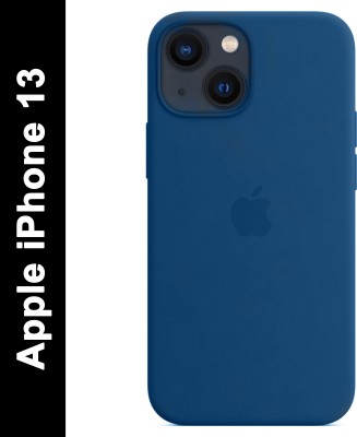 My Smart World Back Cover for Apple iPhone 13(Blue, Shock Proof, Silicon, Pack of: 1)