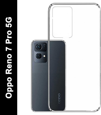 NIMMIKA ENTERPRISES Back Cover for Oppo Reno 7 Pro 5G(Soft and flexible material | Transparent design | Lightweight and slim)(Transparent, Shock Proof, Silicon, Pack of: 1)