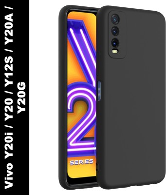 KartV Back Cover for Vivo Y20, Vivo Y20i, Vivo Y12s, Vivo Y20A, Vivo Y20G(Black, Camera Bump Protector, Pack of: 1)