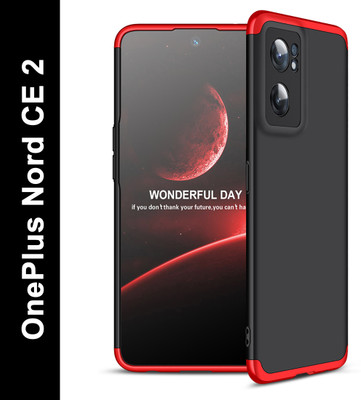 FlareHUB Back Cover for OnePlus Nord CE 2(Red, Hard Case, Pack of: 1)