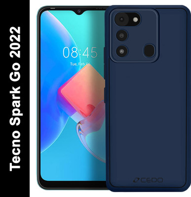 CEDO Back Cover for Tecno Spark Go 2022(Blue, Camera Bump Protector, Silicon, Pack of: 1)