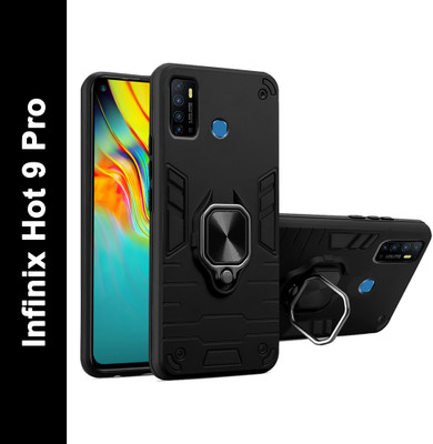 BOZTI Back Cover for Infinix Hot 9, Infinix Hot 9 Pro(Black, Rugged Armor, Pack of: 1)