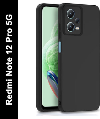 Aaralhub Back Cover for Redmi Note 12 Pro 5G(Black, Camera Bump Protector)