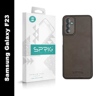 Sprig Matte Leather Back Cover for Samsung Galaxy F23 5G, Samsung F23, Galaxy F23, F23 5G(Black, Hard Case, Pack of: 1)