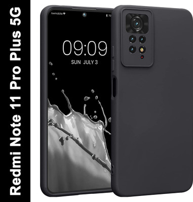 Aaralhub Back Cover for Redmi Note 11 Pro Plus 5G(Black, Camera Bump Protector, Silicon, Pack of: 1)