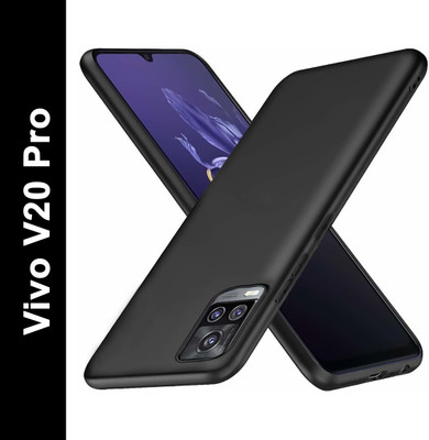 NewSelect Back Cover for Vivo V20 Pro(Black, Grip Case, Pack of: 1)
