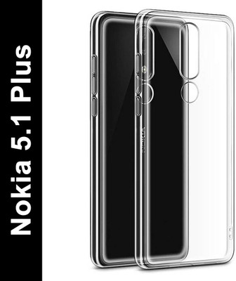 Flipkart SmartBuy Back Cover for Nokia 5.1 Plus(Transparent, Grip Case, Silicon, Pack of: 1)