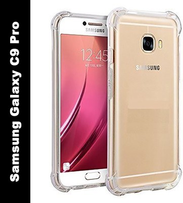VISHZONE Back Cover for Samsung Galaxy C9 Pro(Transparent, Grip Case, Silicon, Pack of: 1)