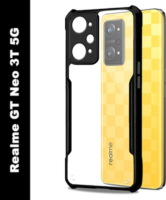 Flipkart SmartBuy Back Cover for Realme GT Neo 3T 5G(Black, Transparent, Shock Proof, Pack of: 1)