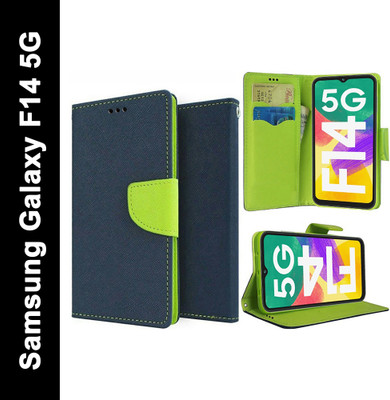 Carnage Flip Cover for Samsung Galaxy F14 5G(Blue, Cases with Holder, Pack of: 1)