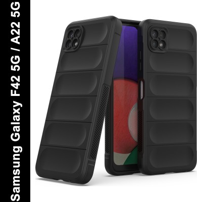 Zapcase Back Cover for Samsung Galaxy A22 5G, Samsung Galaxy F42 5G(Black, 3D Case, Silicon, Pack of: 1)