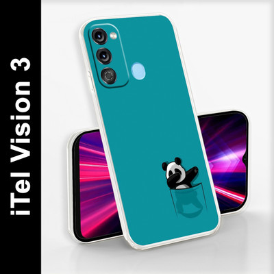 mobom Back Cover for iTel Vision 3(Multicolor, Dual Protection, Silicon, Pack of: 1)