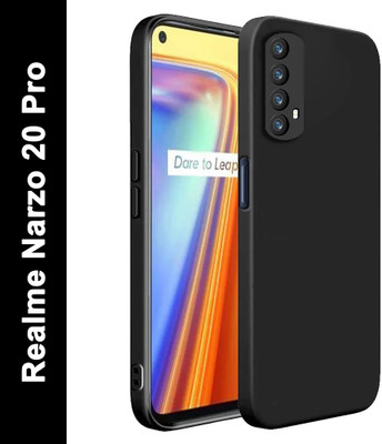 Aaralhub Back Cover for Realme Narzo 20 Pro(Black, Dual Protection)