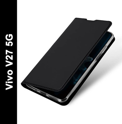 ConnectPoint Flip Cover for Vivo V27 5G(Black, Hard Case, Pack of: 1)