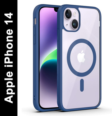 Zapcase Back Cover for Apple iPhone 14(Blue, Magsafe, Pack of: 1)